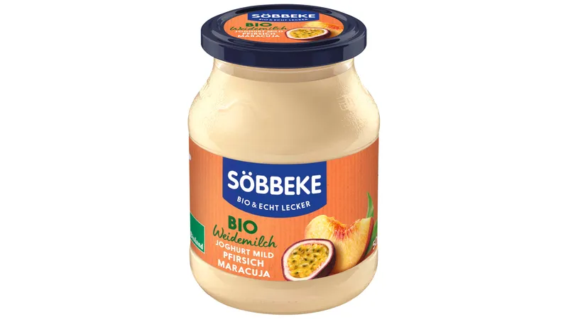 Bio Weidemilch Joghurt mild Pfirsich-Maracuja 3,8 % Fett