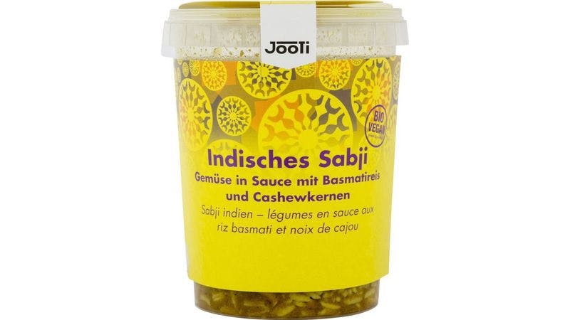 Indisches Sabji - Gemüse in Sauce und Basmatireis mit Cashewkernen