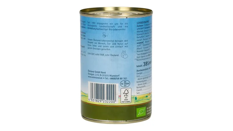 Linsensuppe mit Würstchenscheiben
