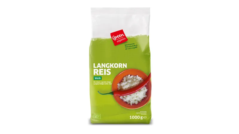Langkorn Reis weiß