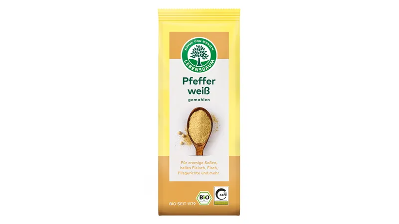 Weißer Pfeffer, gemahlen