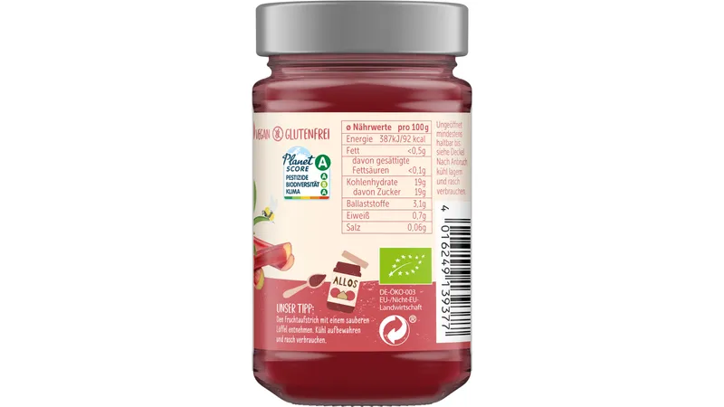 Frucht Pur 75% Erdbeere + Rhabarber