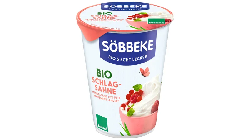 Bio Schlagsahne mindestens 30 % Fett wärmebehandelt