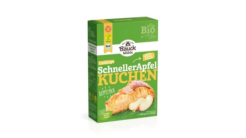 Schneller Apfelkuchen glutenfrei Bio