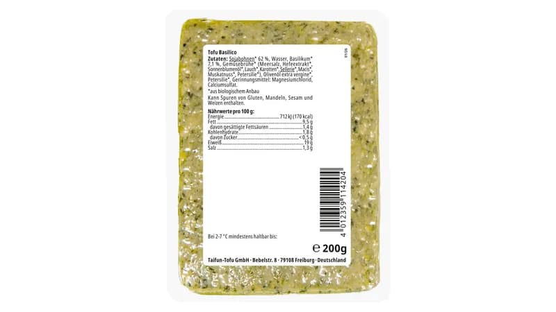 Tofu Basilico