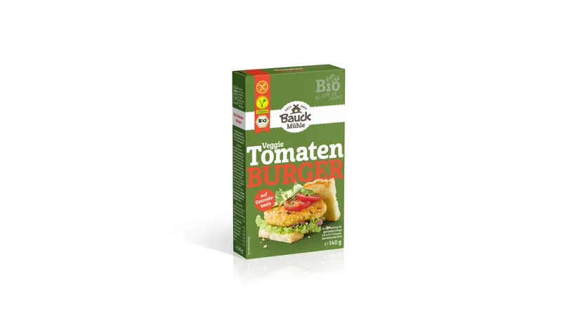 Tomaten Burger mit Basilikum Bio glutenfrei