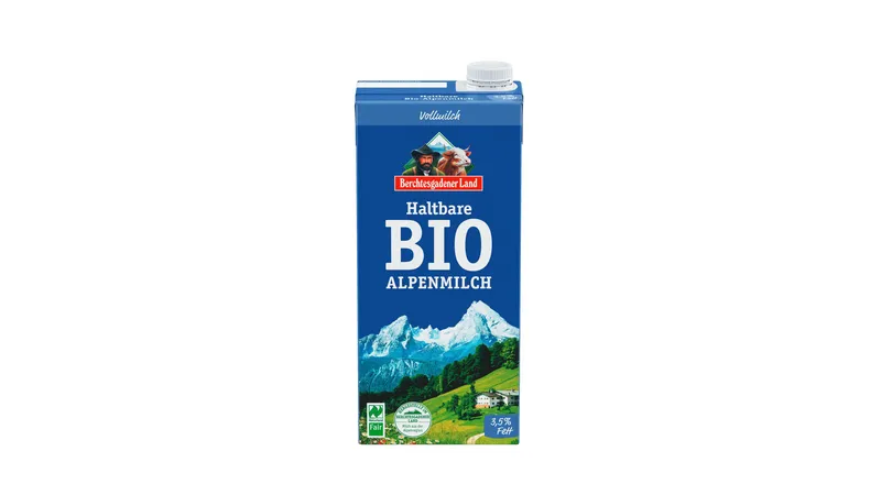 Haltbare Bio-Alpenmilch 3,5% Fett NL-Fair 1/2 Palette