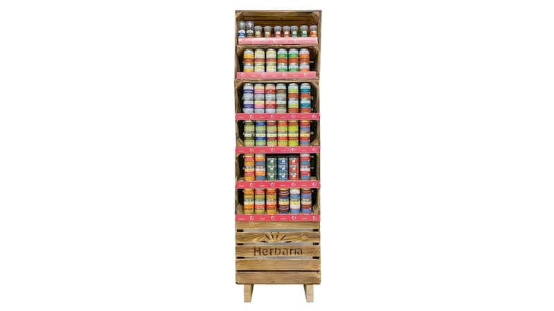 Herbaria Bodendisplay Tower of Power bestückt bio*