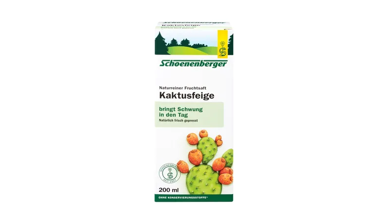 Kaktusfeige, Naturreiner Fruchtsaft bio