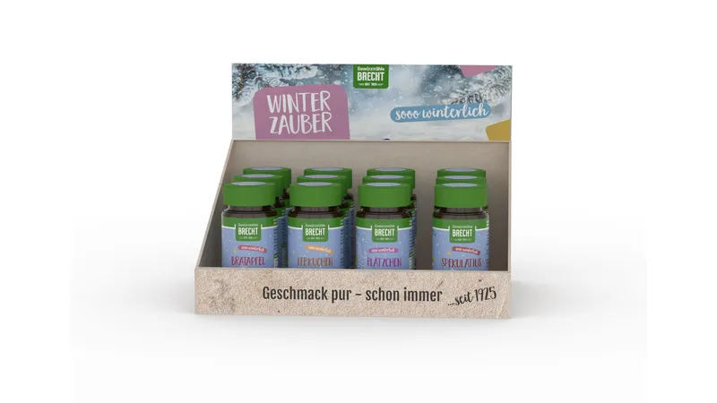 Thekendisplay Winterzauber, bestückt