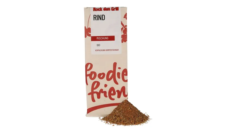 BIO Rock den Grill Rind in einer kompostierbaren Tüte