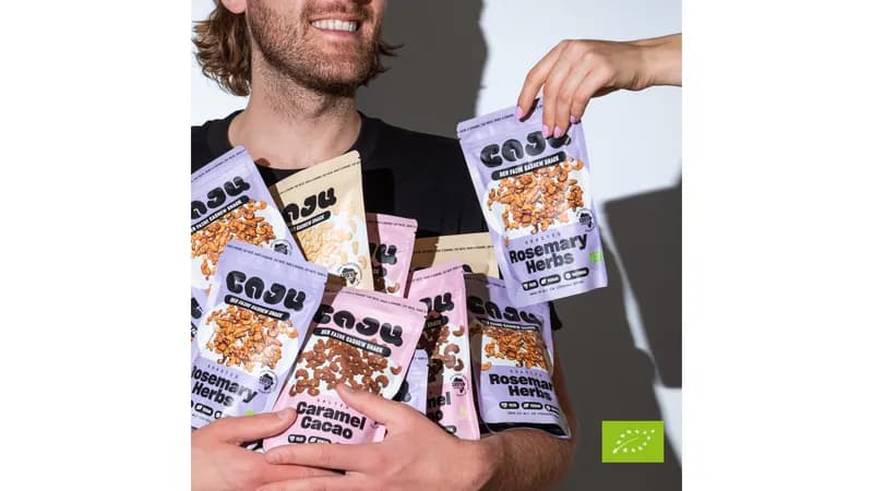 caju Bio Cashew Snack Caramel Cacao 140g
