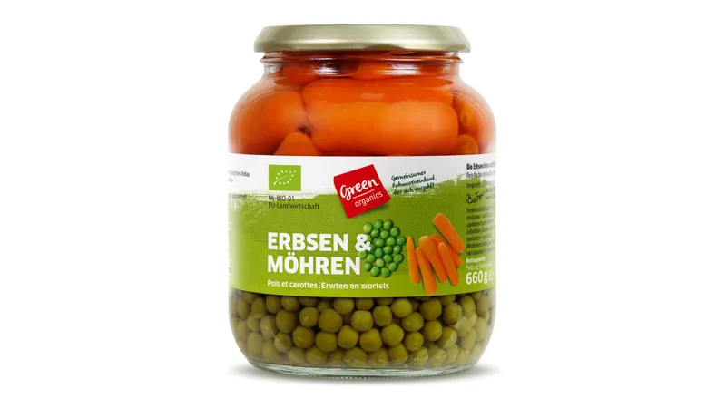 Erbsen und Möhren