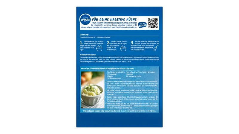 Parboiled Reis im Kochbeutel 250g