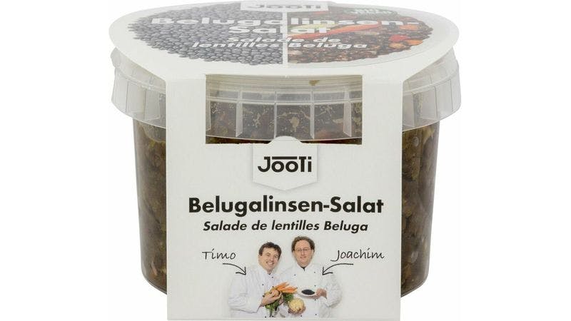 Belugalinsen-Salat