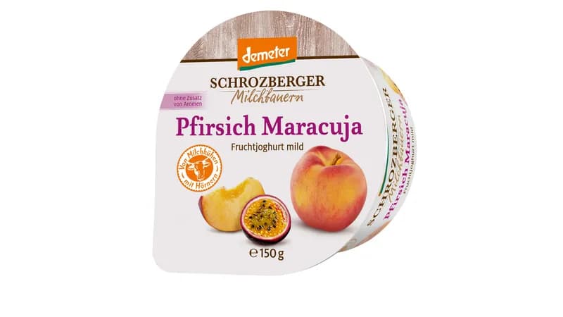 demeter Fruchtjoghurt mild Pfirsich-Maracuja