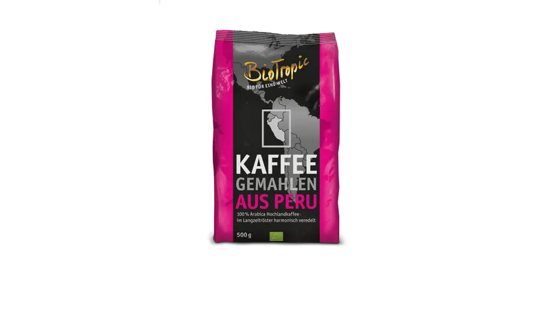 Röstkaffee gemahlen aus Peru