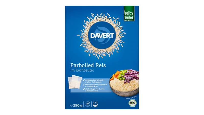 Parboiled Reis im Kochbeutel 250g