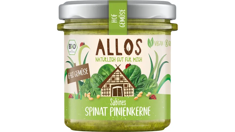 Hof Gemüse Sabines Spinat Pinienkernen