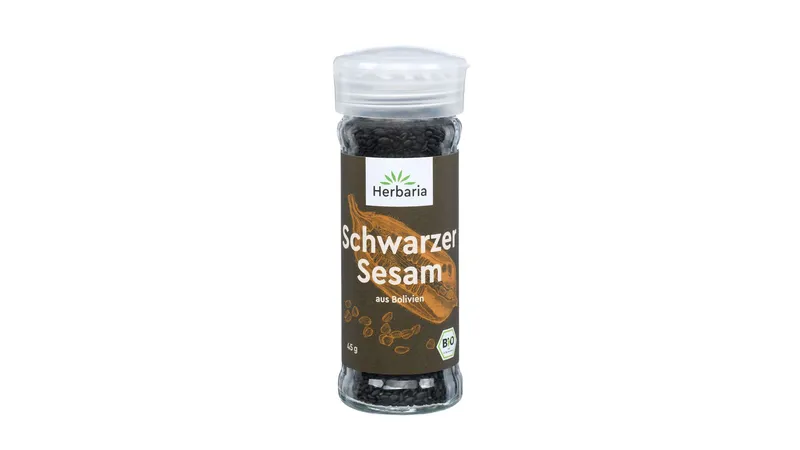 Schwarzer Sesam bio Streuer