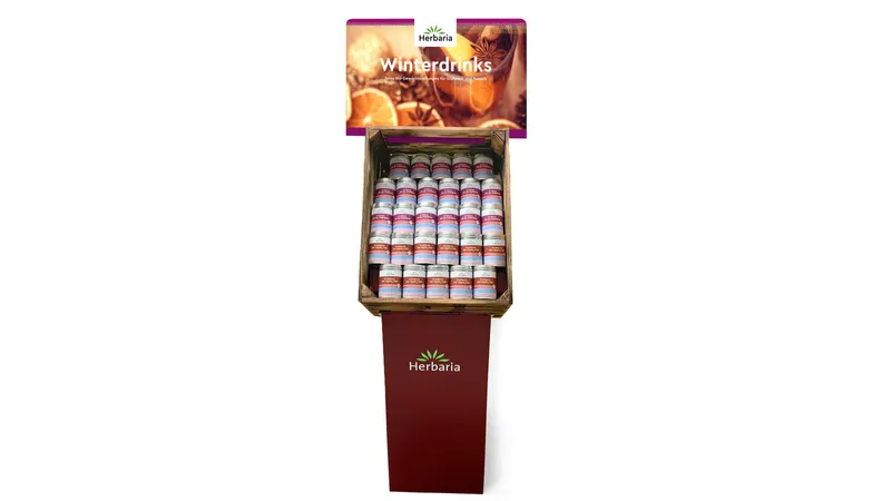 Herbaria Bodendisplay Winterdrinks bestückt bio*