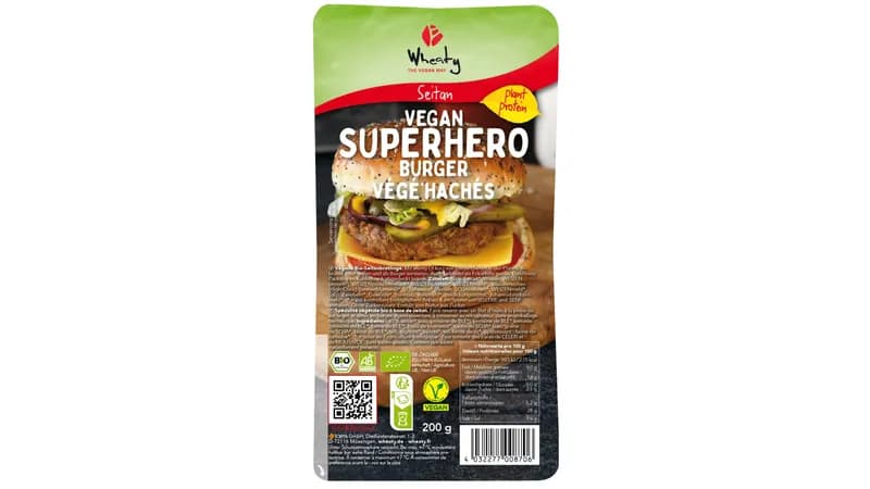 Wheaty Vegan Superhero Burger