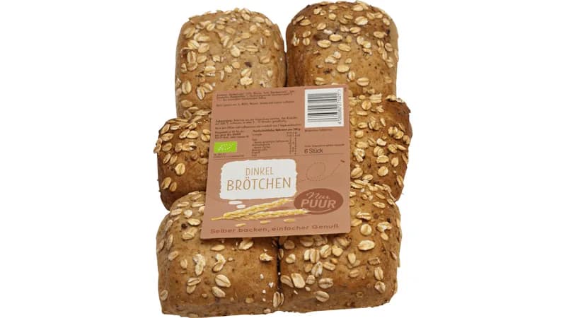 Dinkel Brötchen 73% Vollkorn, 6 Stück