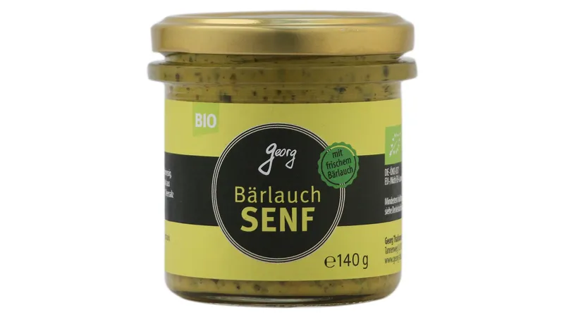 Bärlauch-Senf mittelscharf mit zartkörniger Struktur Bio von Georgs Bio-Bauern Gallerie Bild 1