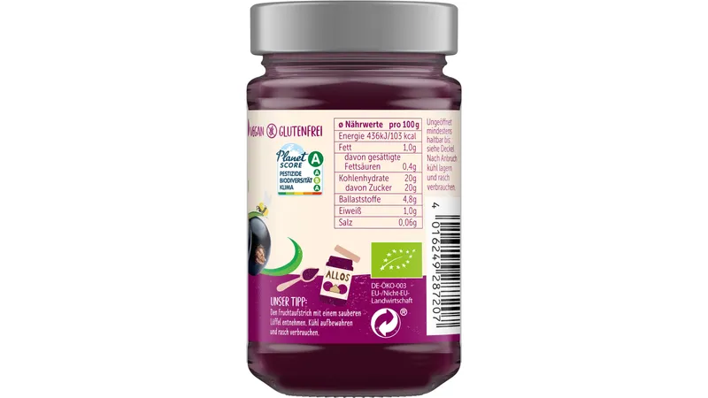 Frucht Pur 75% Schwarze Johannisbeere