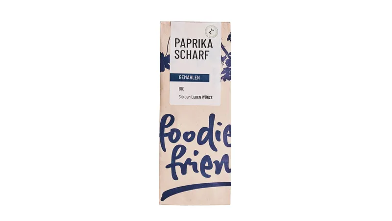 BIO Paprika rosenscharf gemahlen in einer kompostierbaren Tüte