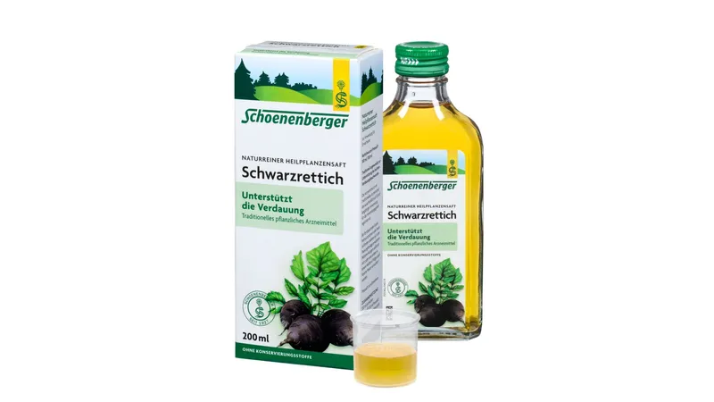Schwarzrettich, Naturreiner Heilpflanzensaft bio