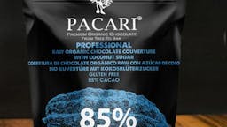 Kuvertüre aus roher Bio Schokolade PACARI 85% & Kokoszucker (1kg)