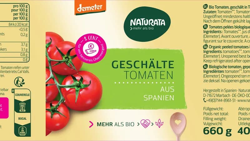 Geschälte Tomaten in Tomatensaft