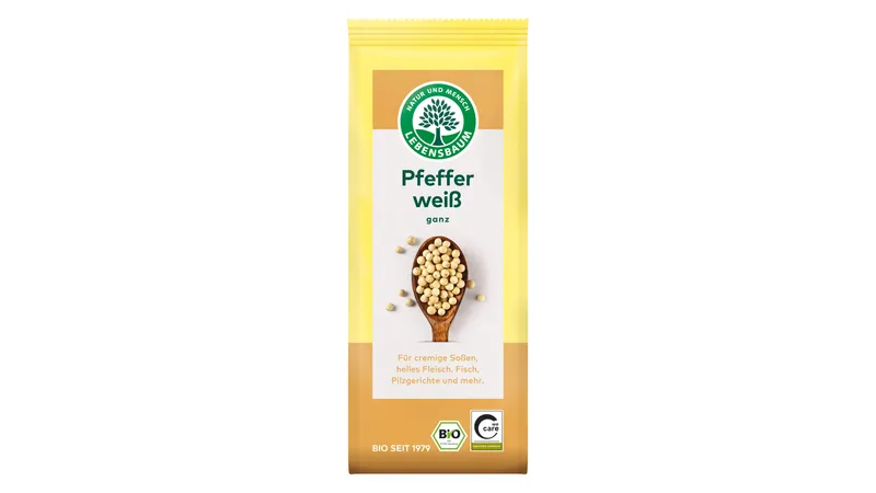 Pfeffer weiß, ganz