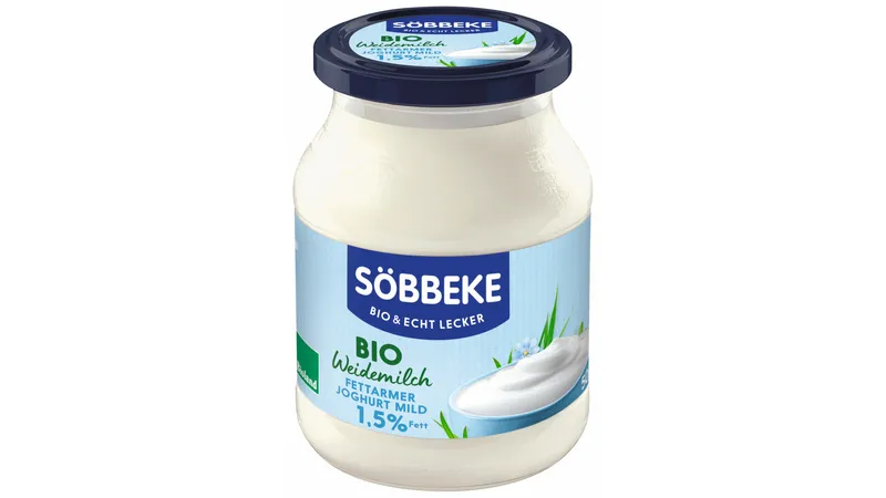 Bio Weidemilch fettarmer Naturjoghurt mild 1,5 % Fett
