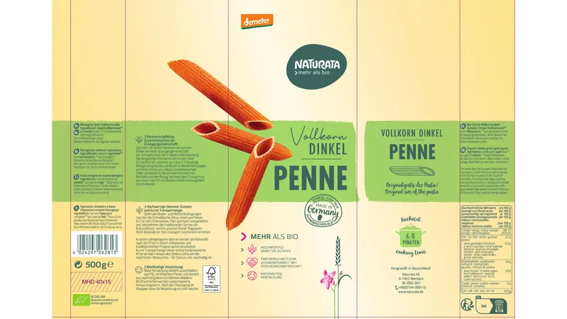 Penne, Dinkelvollkorn