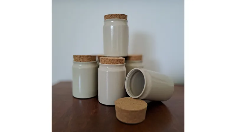 Keramikgefäß mit Korkverschluss von Cachuu! Gallerie Bild 1