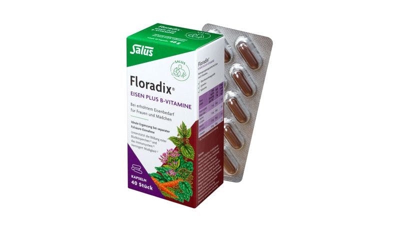 Salus® Floradix® Eisen plus B-Vitamine Kps 40 Stk